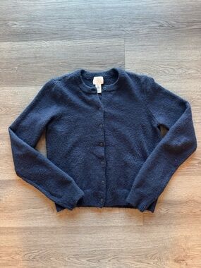 H&M Knit Cardigan Navy Blue